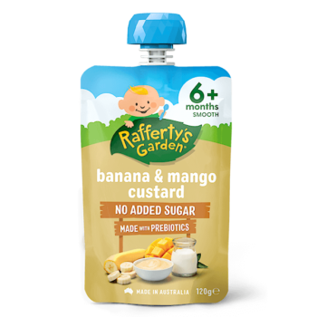Banana Mango Custard 6 month baby food pouch