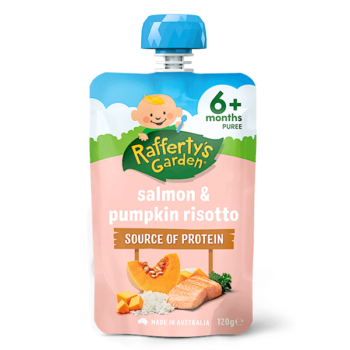 Salmon and Pumpkin 6 month baby food pouch