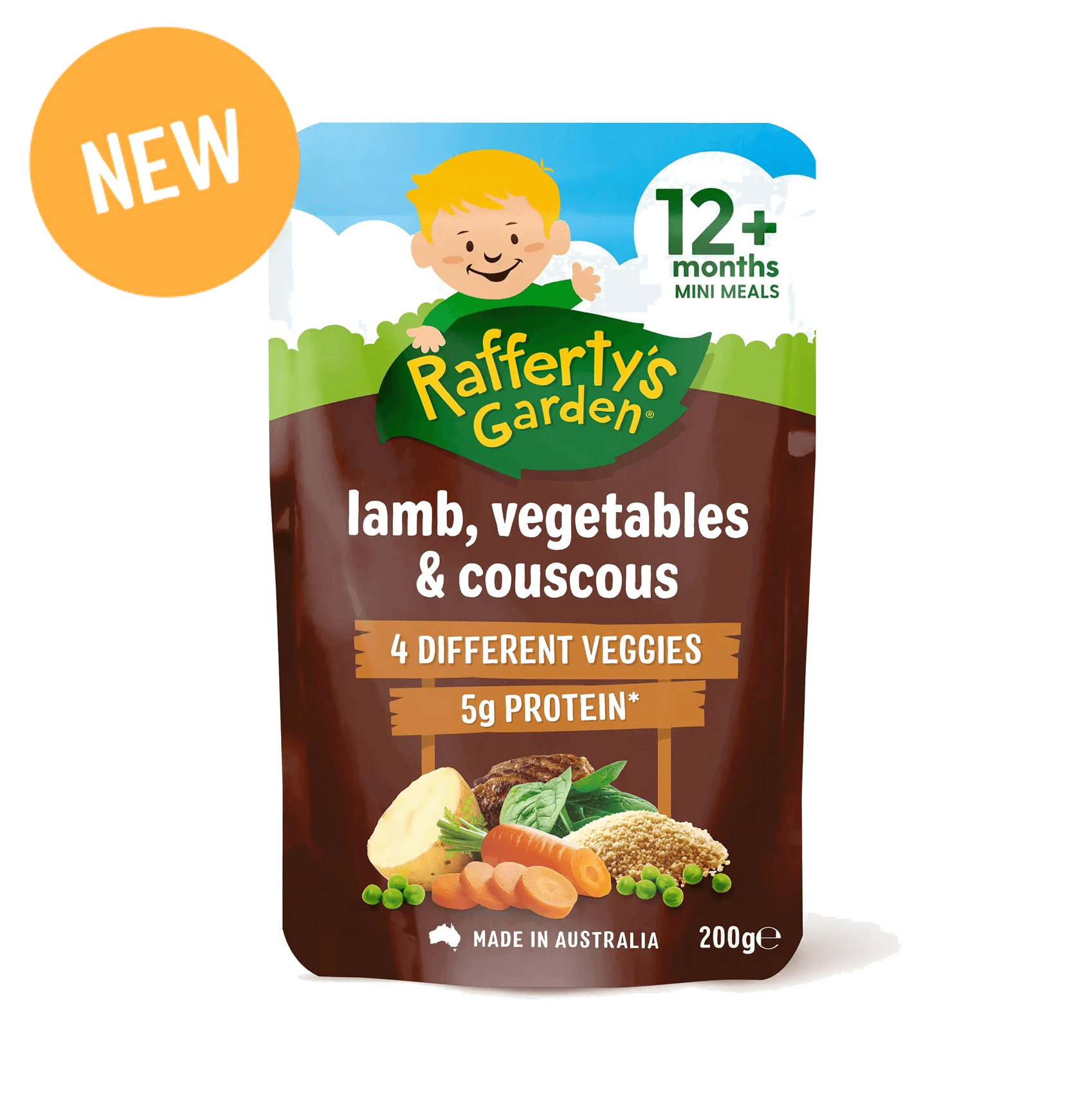 Lamb, Vegetables & Couscous Mini Baby Meal Rafferty's Garden