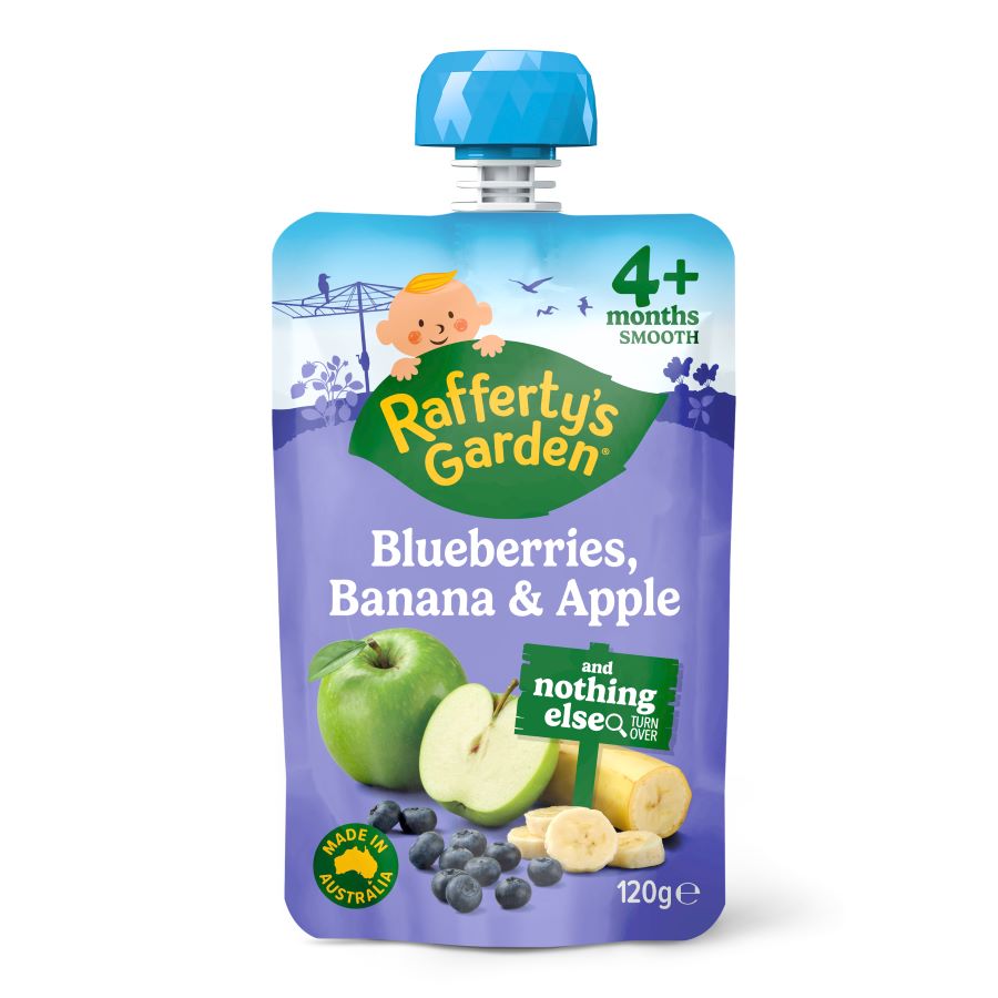 Blueberries, Banana & Apple