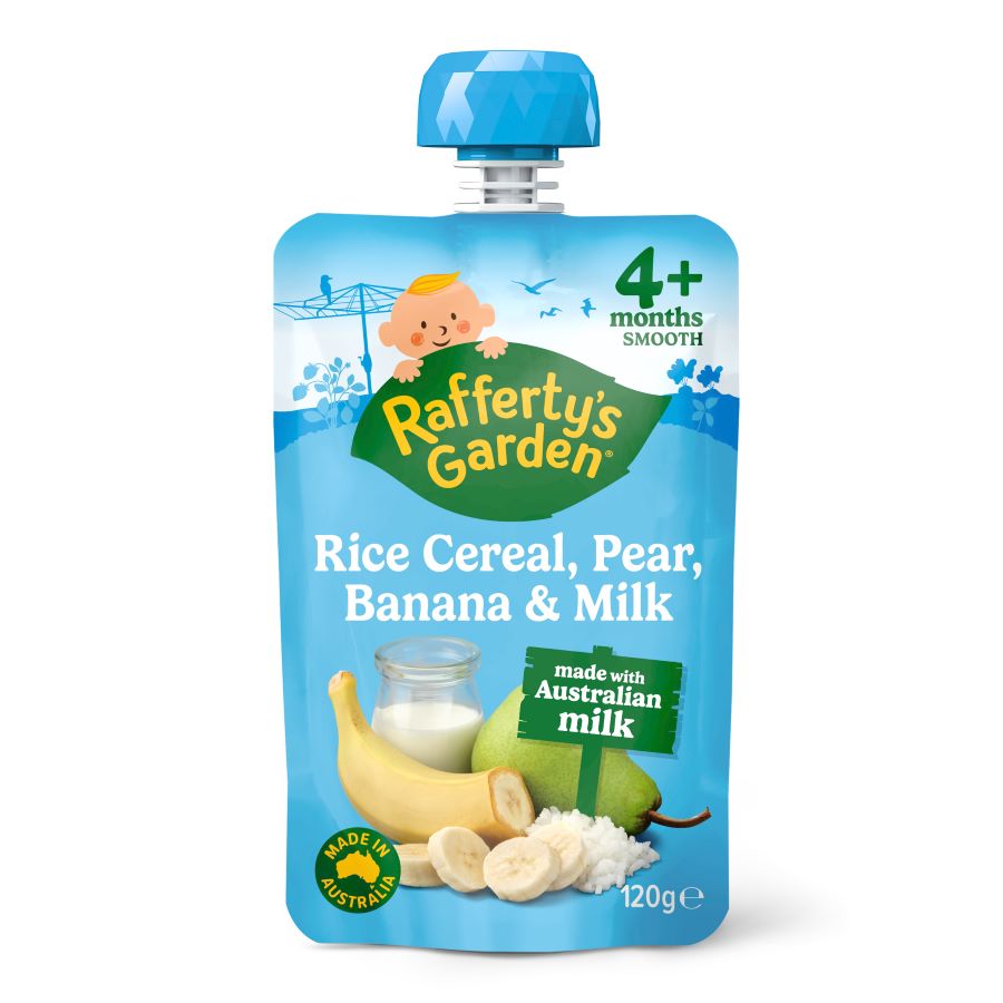 Rice Cereal, Pear, Banana & Milk
