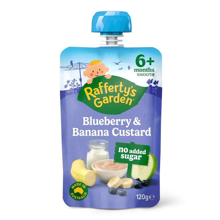 Blueberry & Banana Custard
