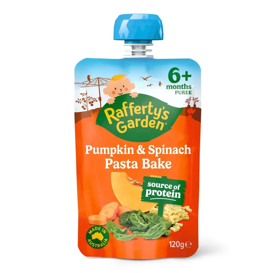 Pumpkin & Spinach Pasta Bake