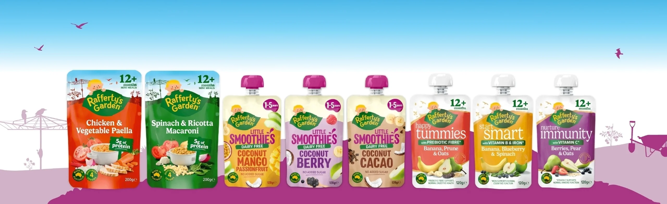 Rafferty's Garden Made with Wholegrain Pouches