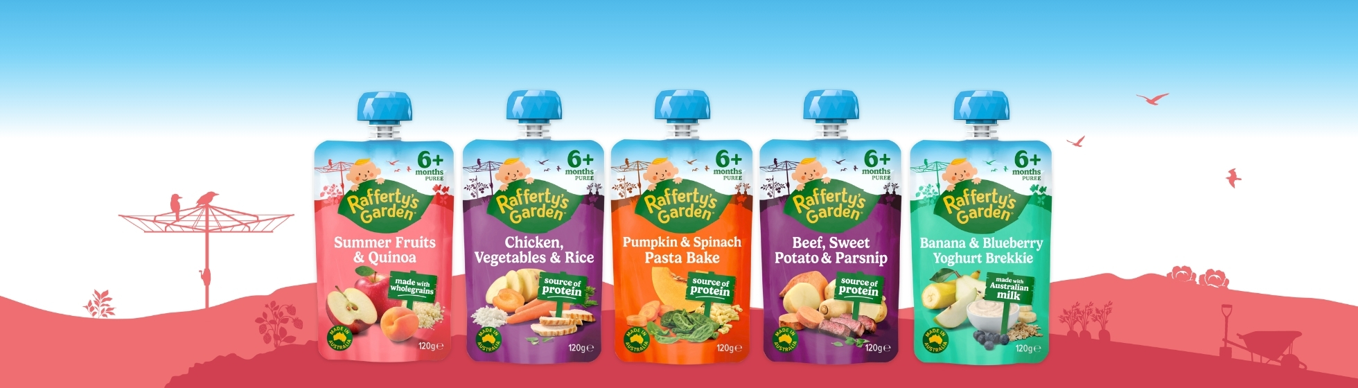 Rafferty's Garden Made with Wholegrain Pouches