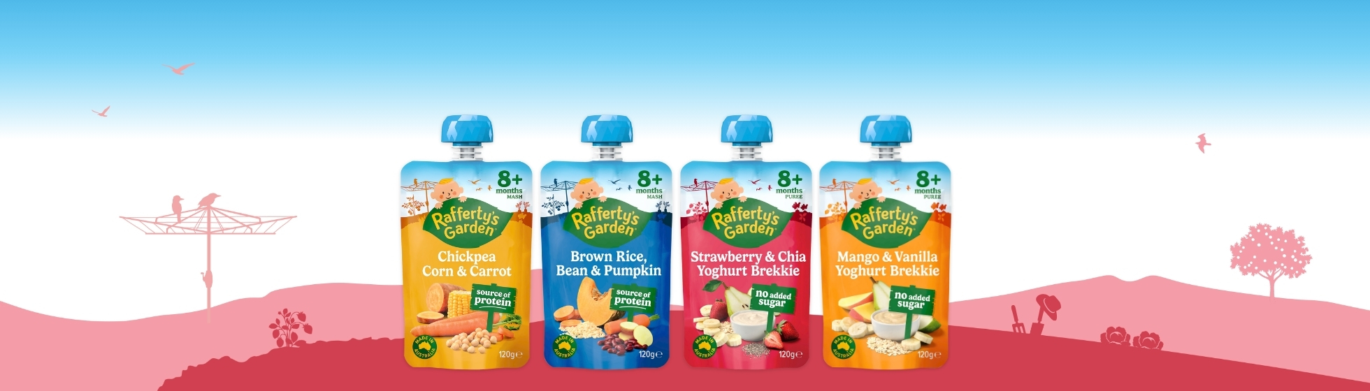 Rafferty's Garden Made with Wholegrain Pouches