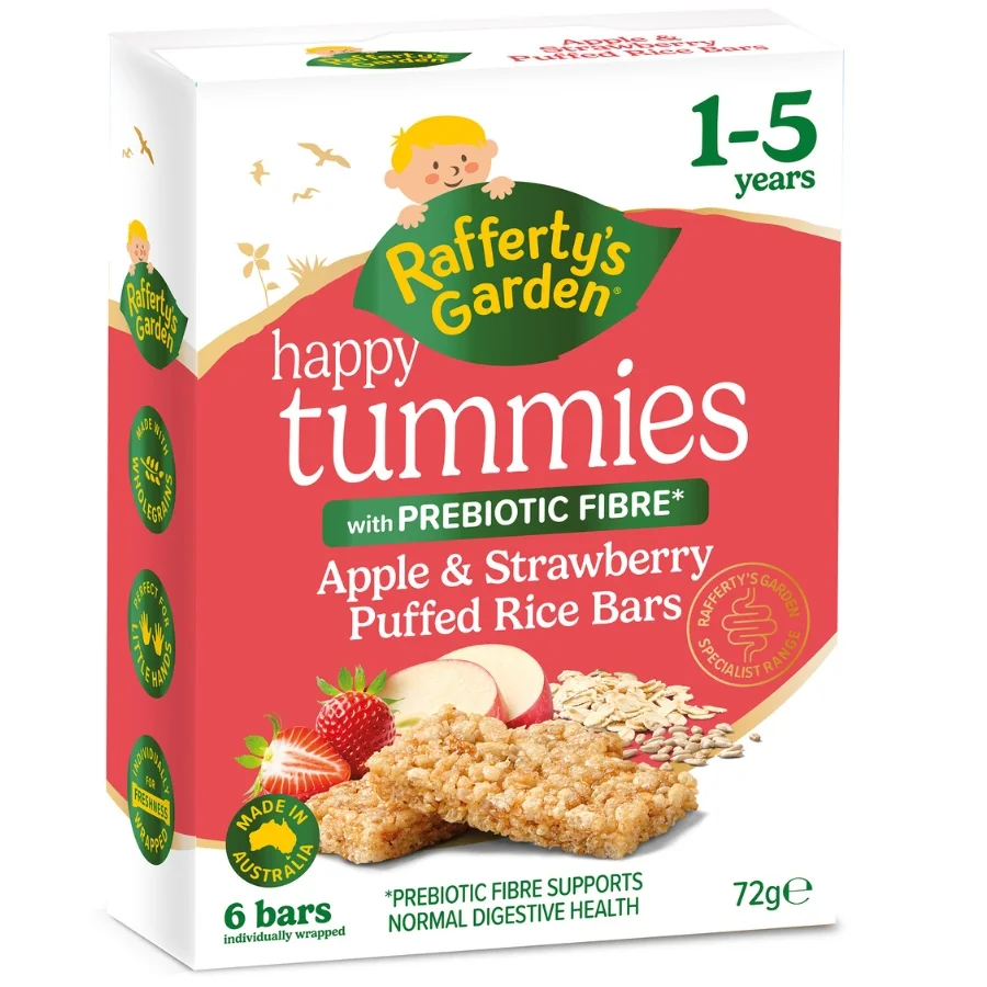 Happy Tummies Apple & Strawberry Puffed Rice Bars