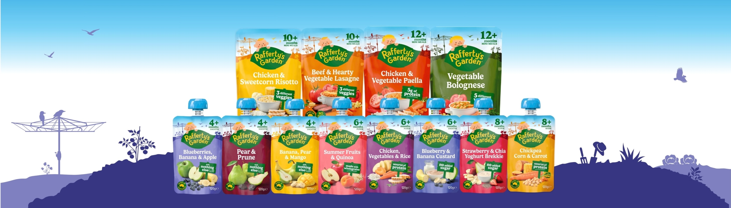 Rafferty's Garden Made with Wholegrain Pouches