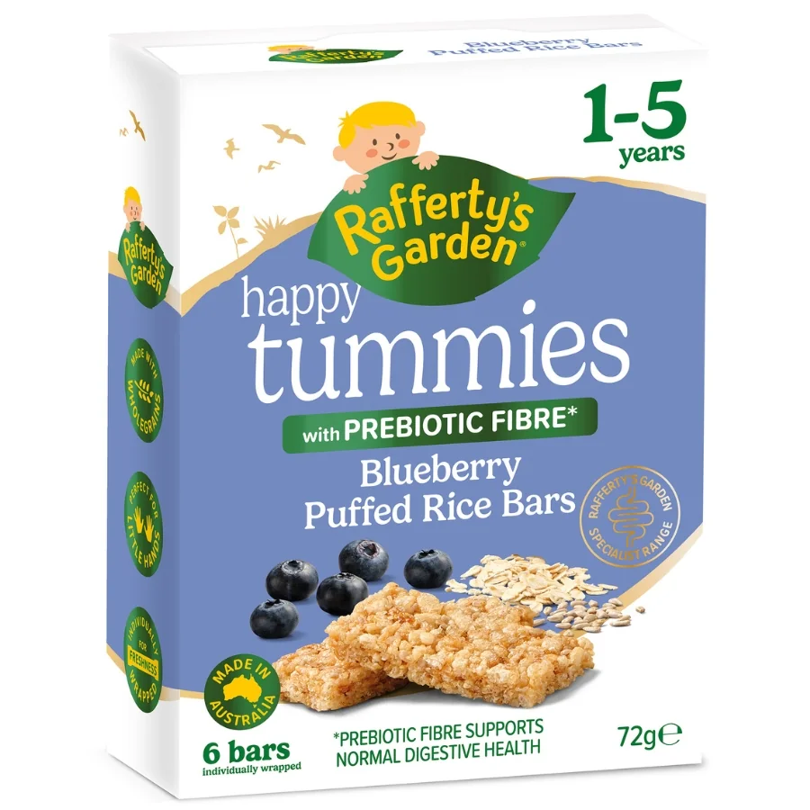 Happy Tummies Blueberry Puffed Rice Bars