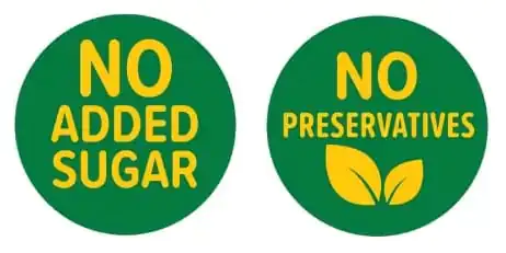 No Added Sugar No Preservatives